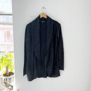 Barefoot Dreams Gray CozyChic Lite Open Cardigan Size Medium